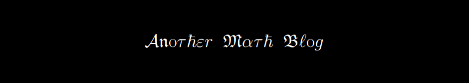Another Math Blog